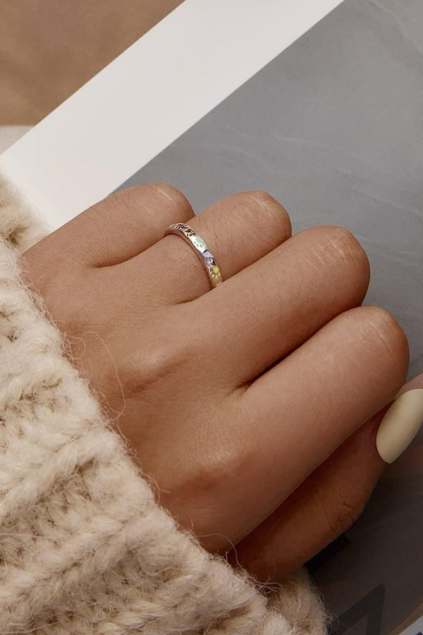 Paw Print Silver Ring