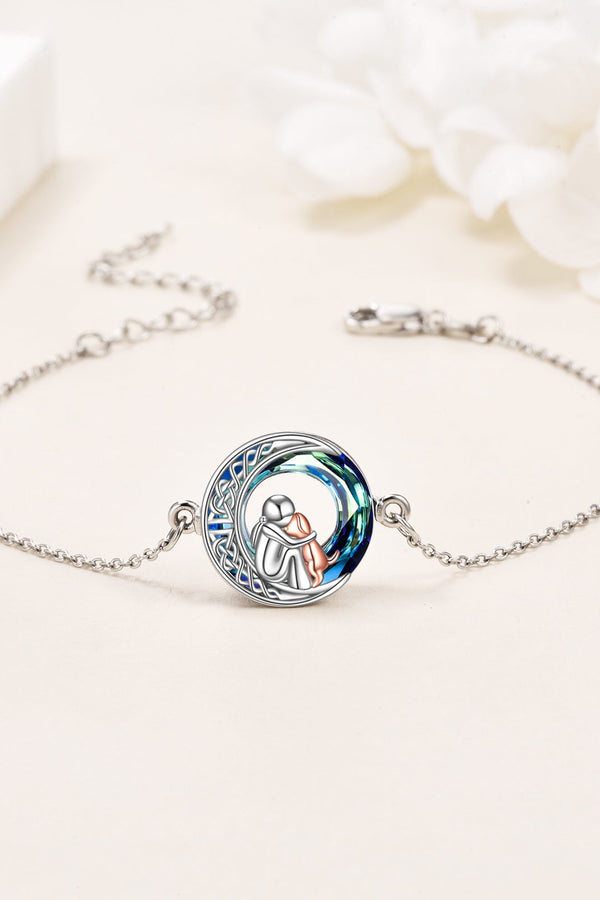 Adjustable Silver Dog Charm Bracelet for Pet Lovers