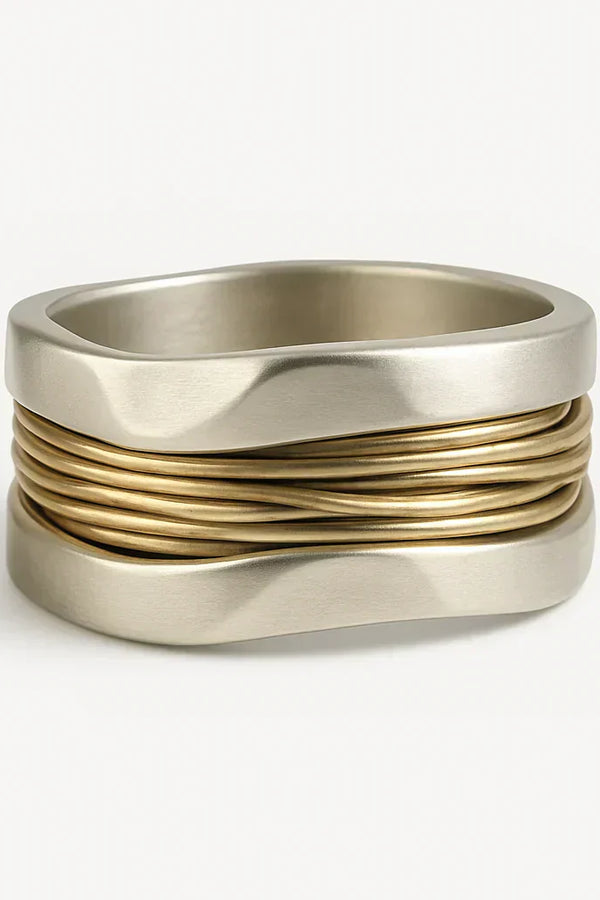 Golden Threads Omelette Ring