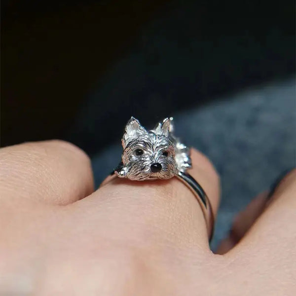 Vintage-Inspired Adjustable Dog Collar Ring