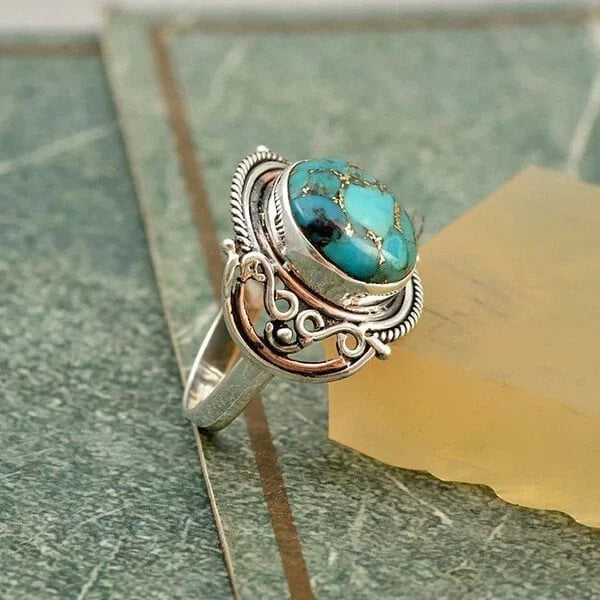 Bohemian Turquoise Statement Ring