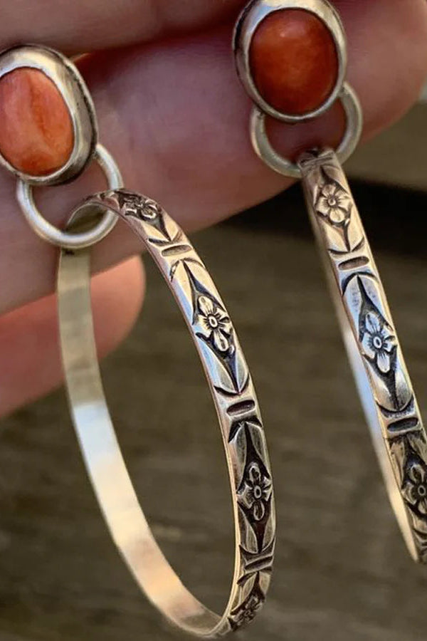 Vintage-Inspired Boho Onyx Earrings