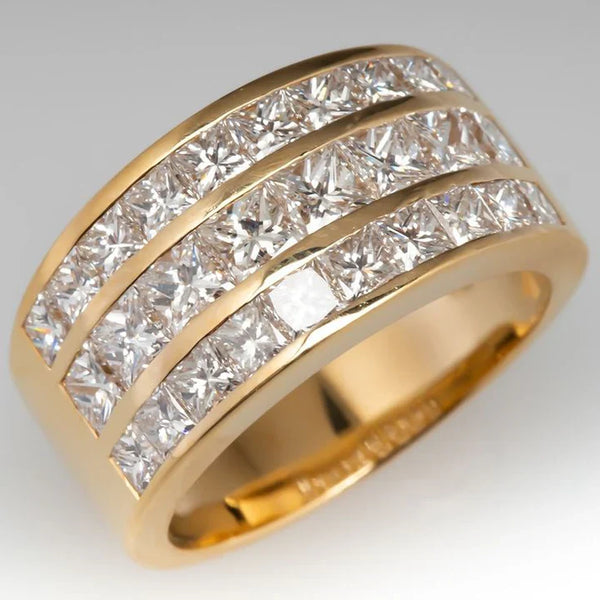 Retro Bold Gold Statement Ring