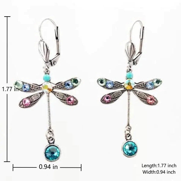 Exquisite Dragonfly Earrings with Intricate Carvings