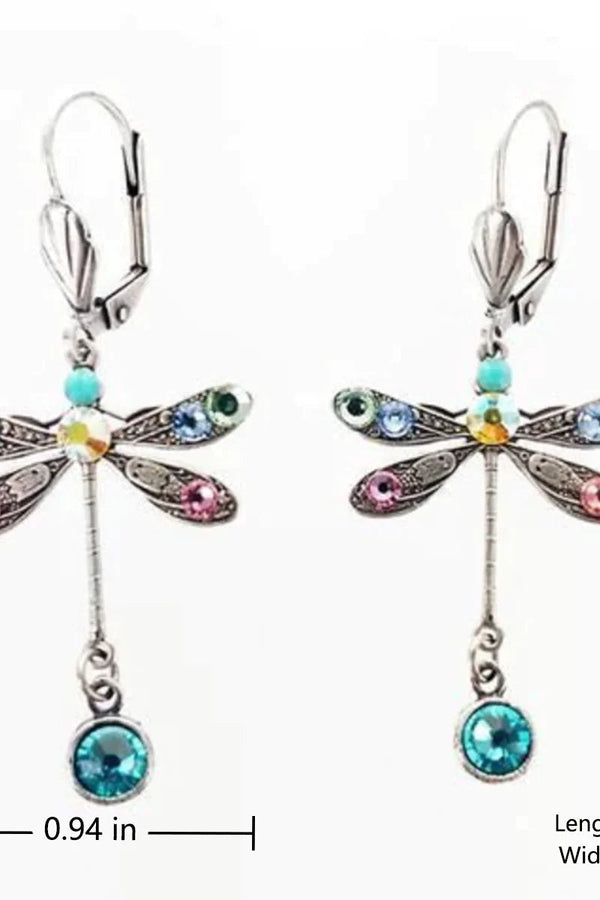 Exquisite Dragonfly Earrings with Intricate Carvings