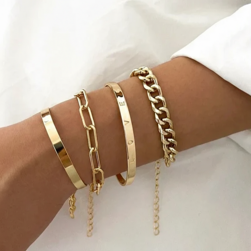 Elan - Collection of Gold Bracelets