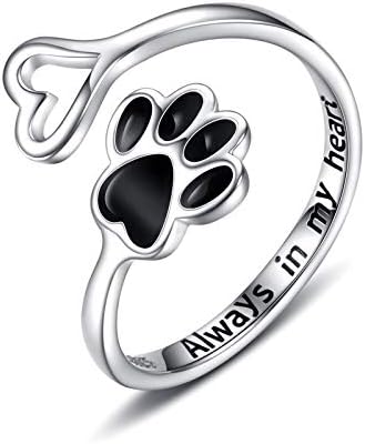 Artisan Paw and Heart Ring