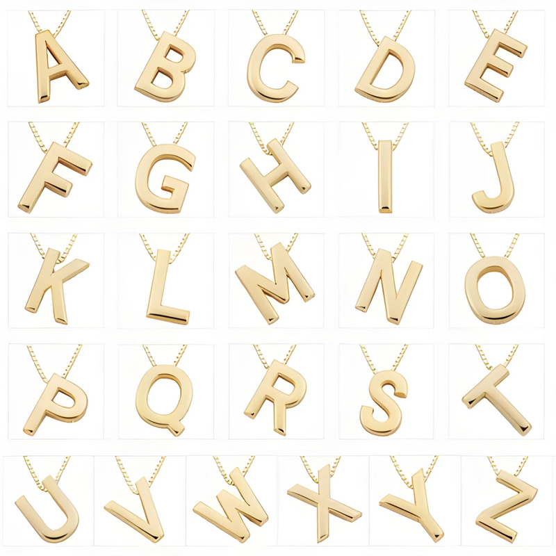 LoveNote - Personalized Gold Initial Necklace