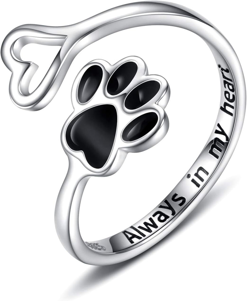 Artisan Paw and Heart Ring