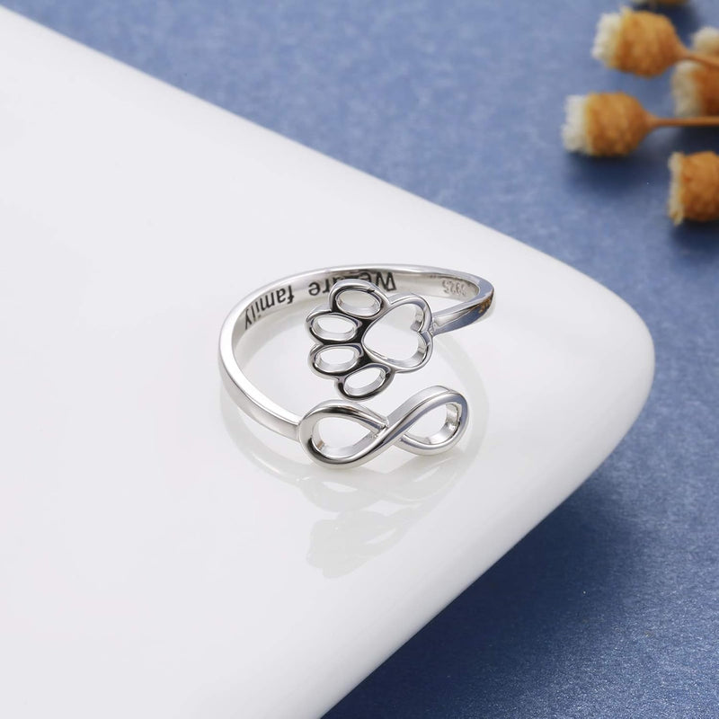 Artisan Paw and Heart Ring