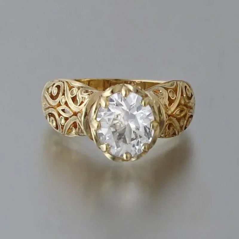 Chic White Zirconia Ring