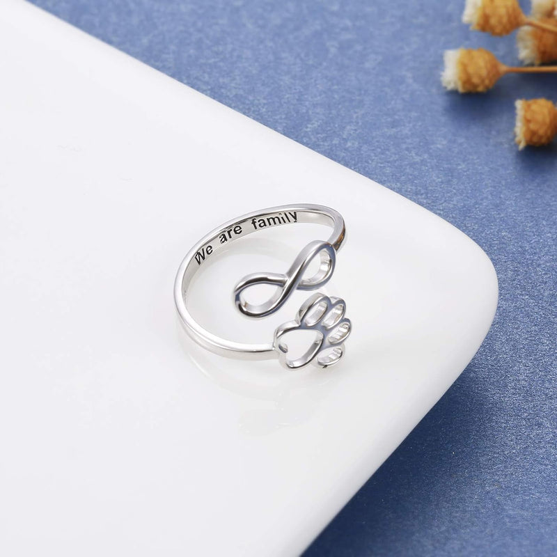 Artisan Paw and Heart Ring