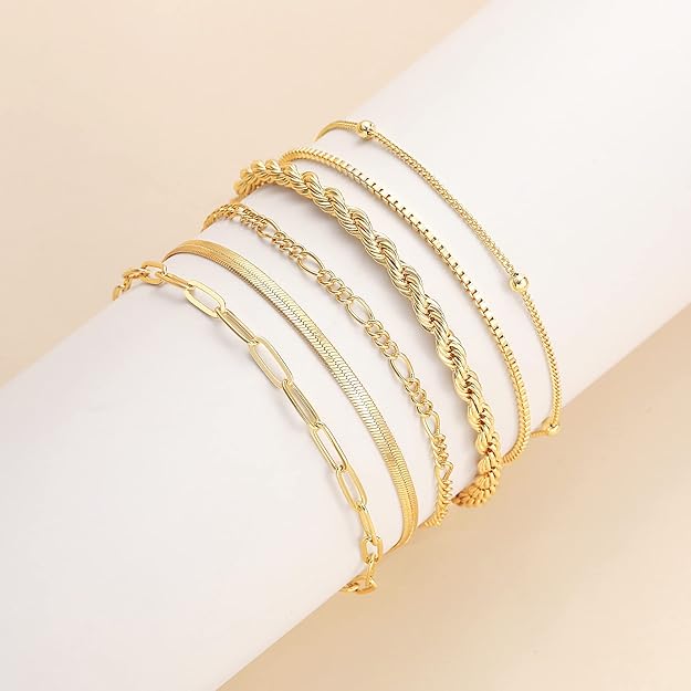 Vernetta - Collection of 16K Gold Bracelets
