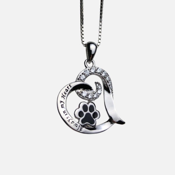 Stainless Steel Elegant Dog Memorial Necklace