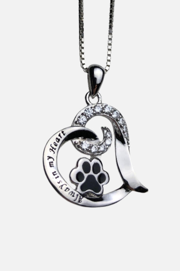 Stainless Steel Elegant Dog Memorial Necklace
