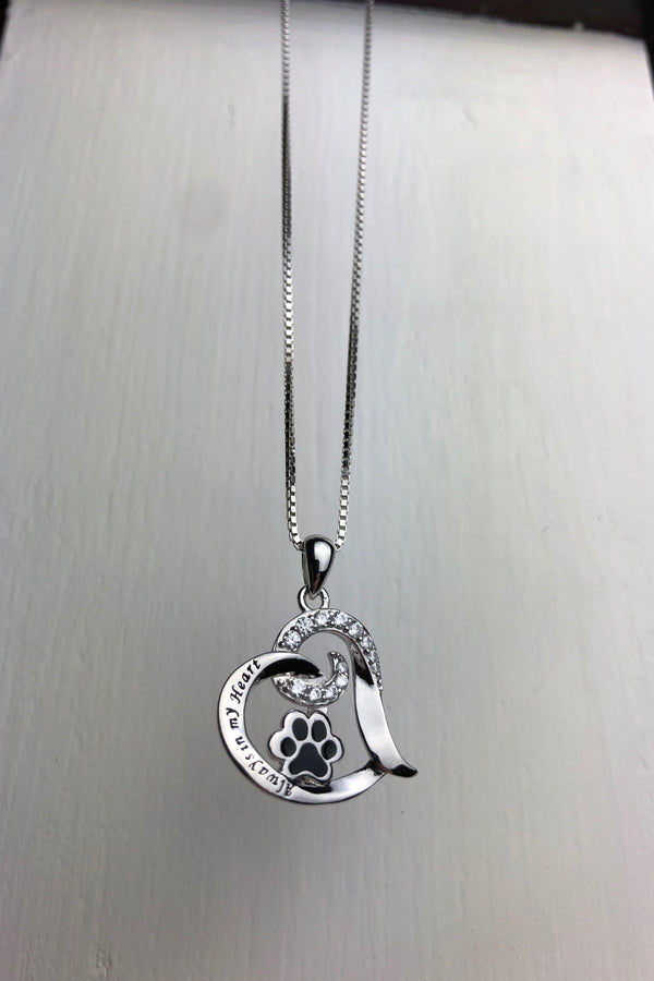 Stainless Steel Elegant Dog Memorial Necklace