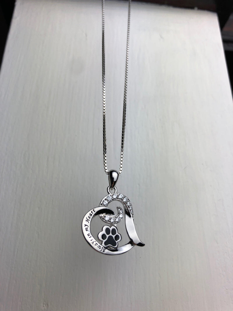 Stainless Steel Elegant Dog Memorial Necklace