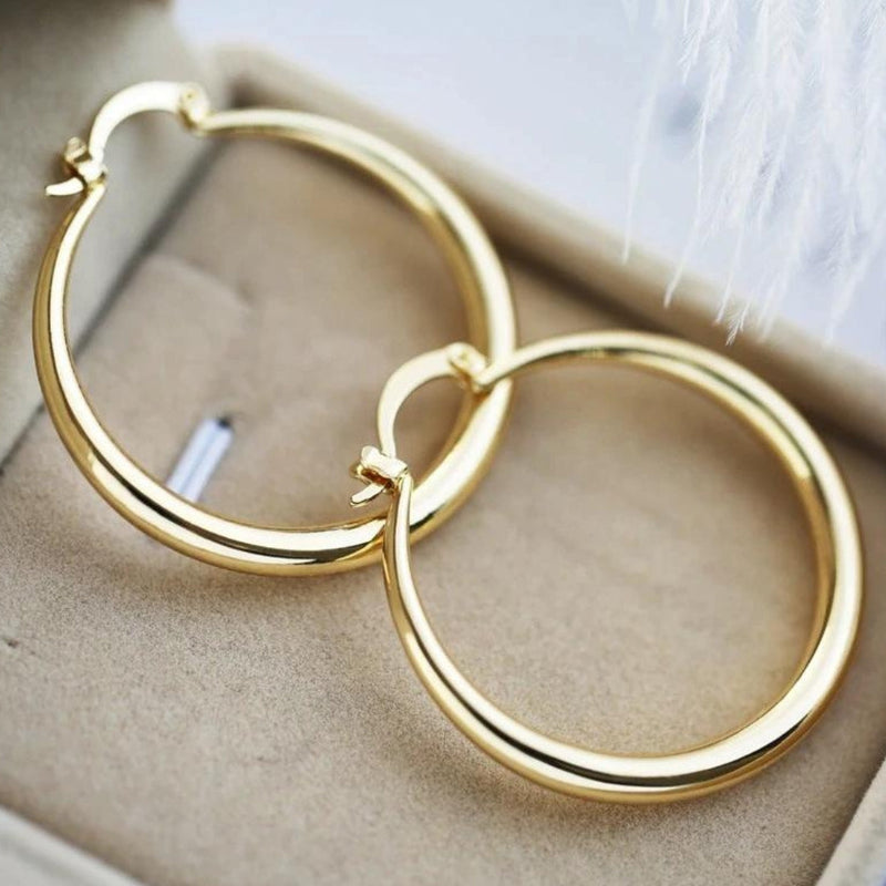 Gold Large Hoop Earrings