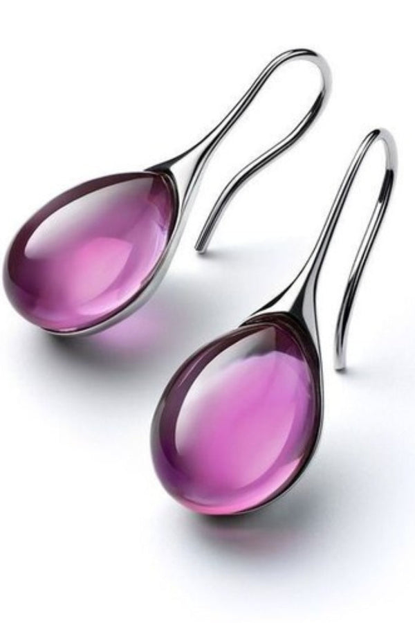 Gold and Silver Crystal Drop Earrings