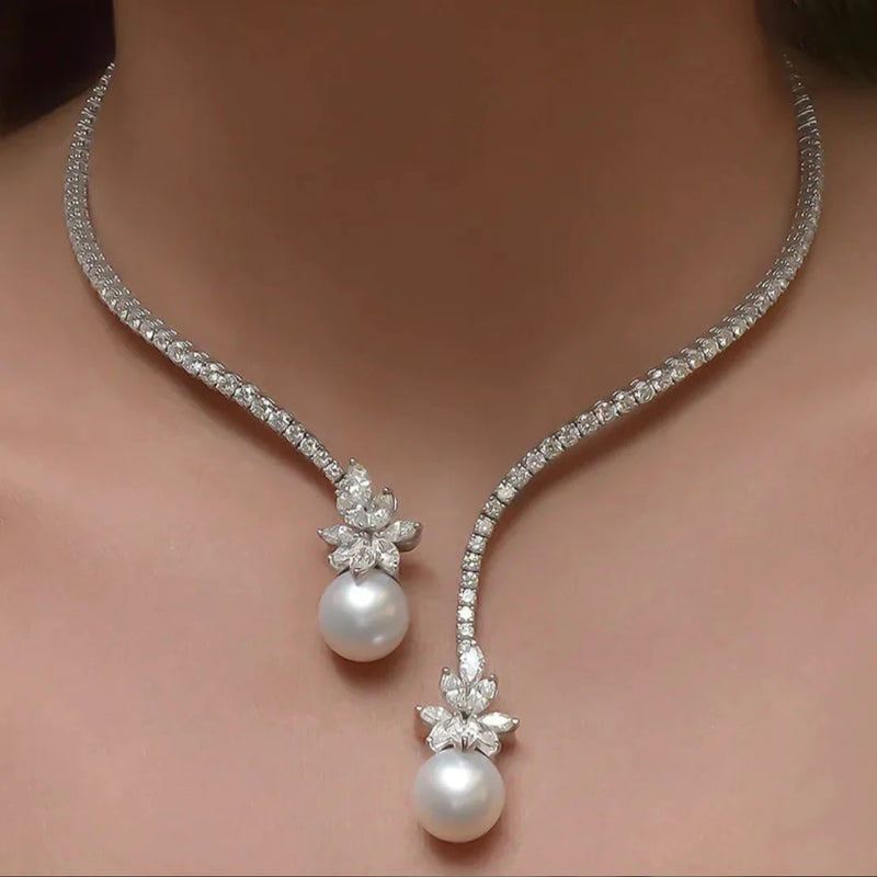 Chic Double Pearl Necklace
