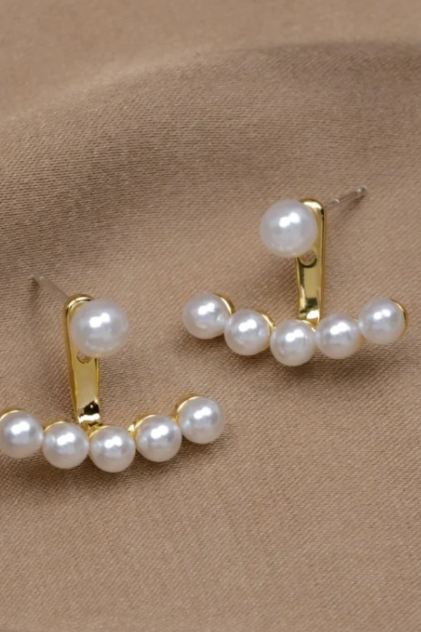 Delicate Pearl Stud Earrings
