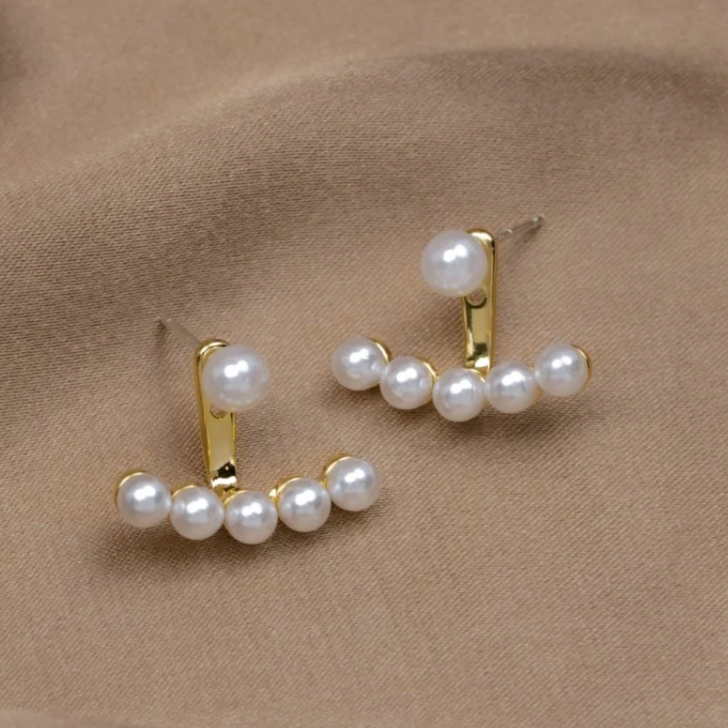 Delicate Pearl Stud Earrings