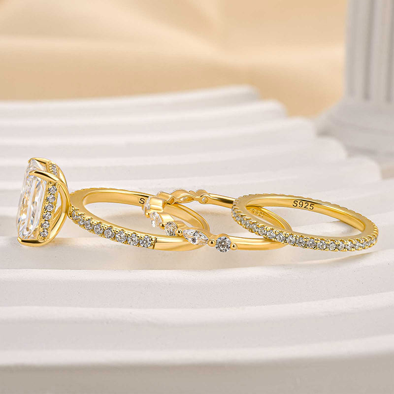 Jaily - Elegant 3-Piece Gold Wedding Set