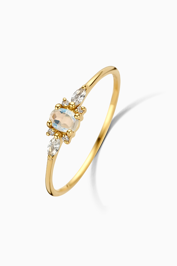 Muse - 14K Gold Moon Ring