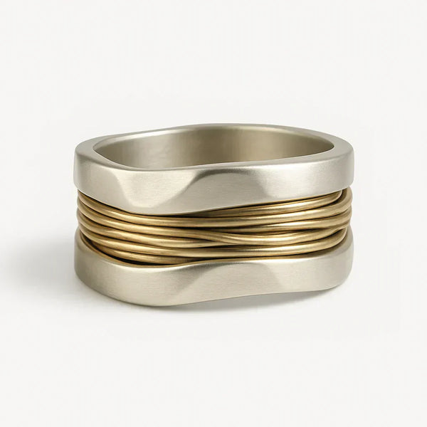 Golden Threads Omelette Ring