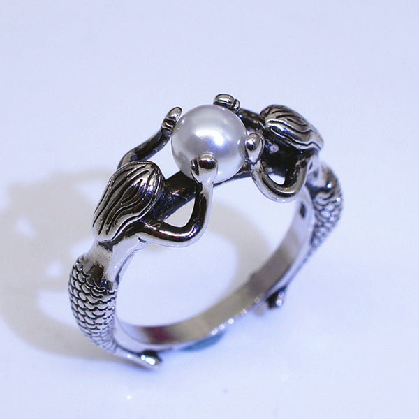 Enchanted Pearl Mermaid Ring