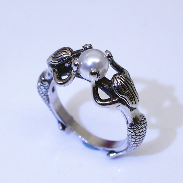 Enchanted Pearl Mermaid Ring