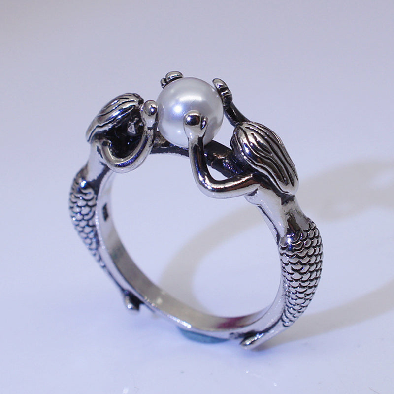 Enchanted Pearl Mermaid Ring
