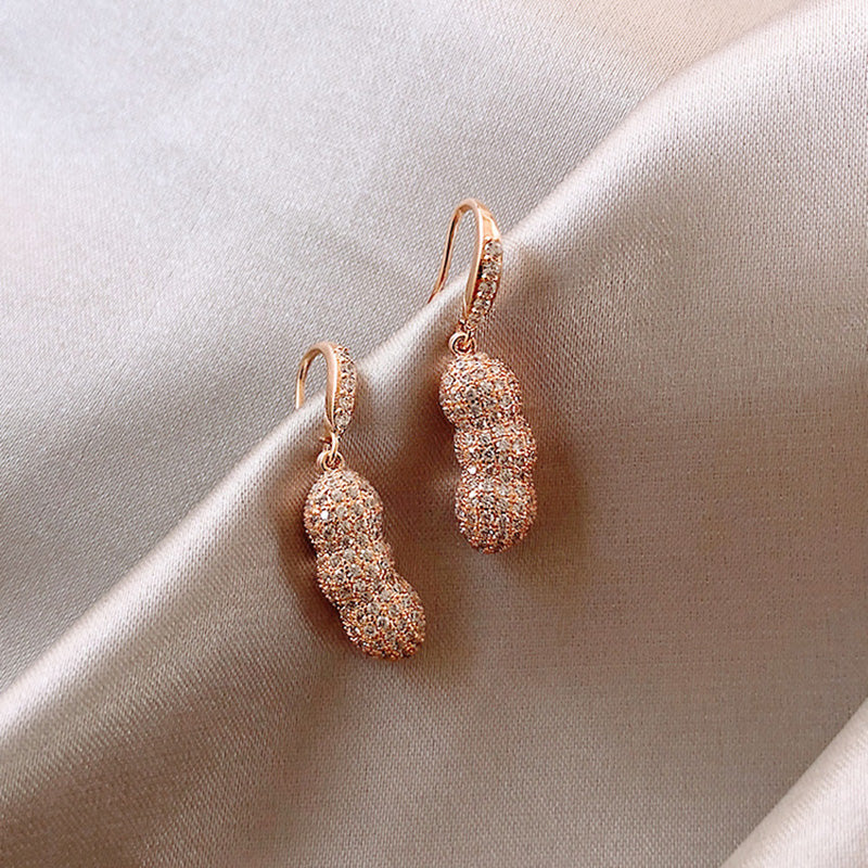 Gold Pearl Chrysalis Earrings