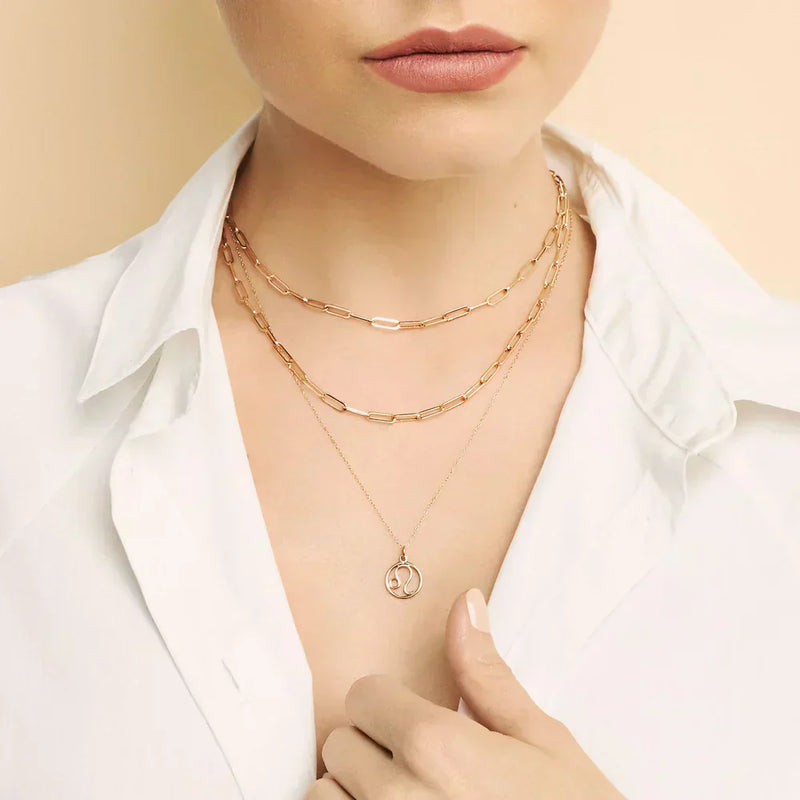 Zodia - Elegant Gold Zodiac Pendant Necklace
