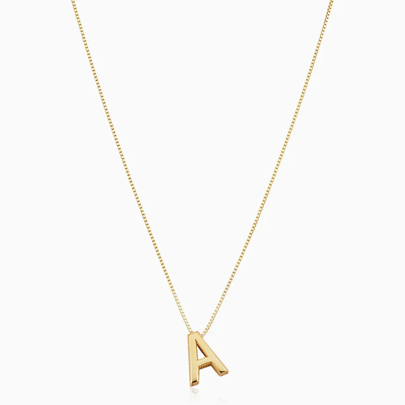 LoveNote - 18K Gold Initial Necklace
