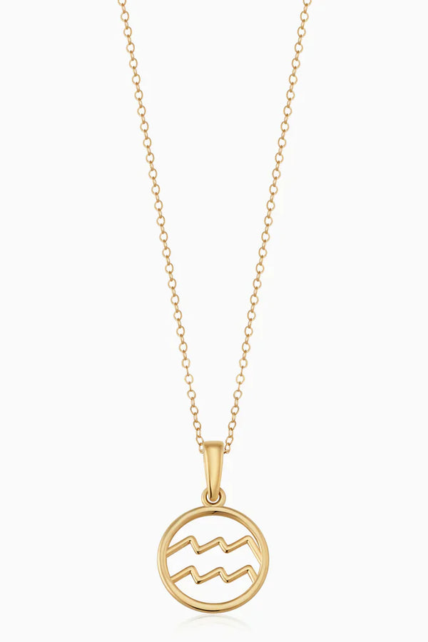 Zodia - Elegant Gold Zodiac Pendant Necklace