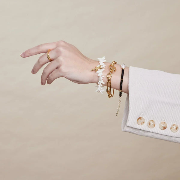 Gold T-Bar Bracelet by Link