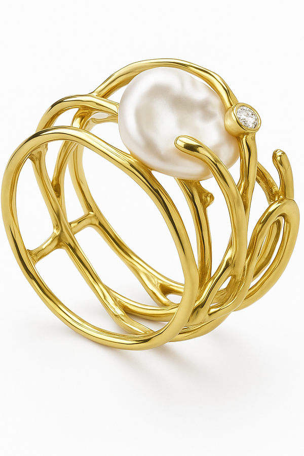 Lunara - Vintage Gold Ring for Women
