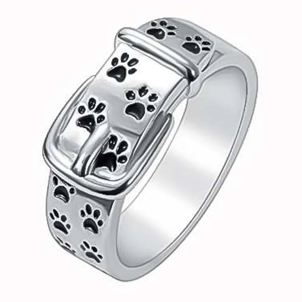 Charming Dog-Themed Collar Ring