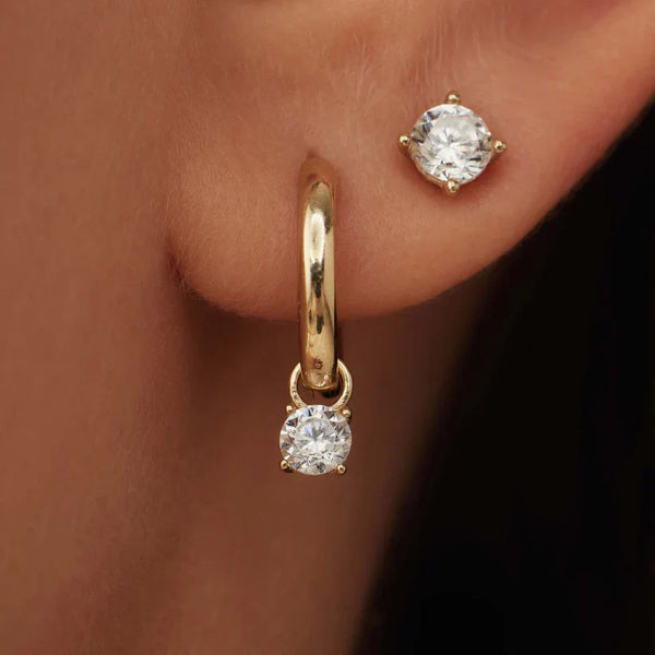 Tears - 14K Gold Earrings Adorned with Gemstones