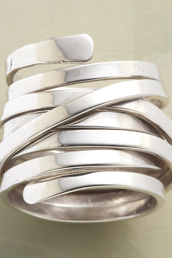 Retro Chunky Silver Ring