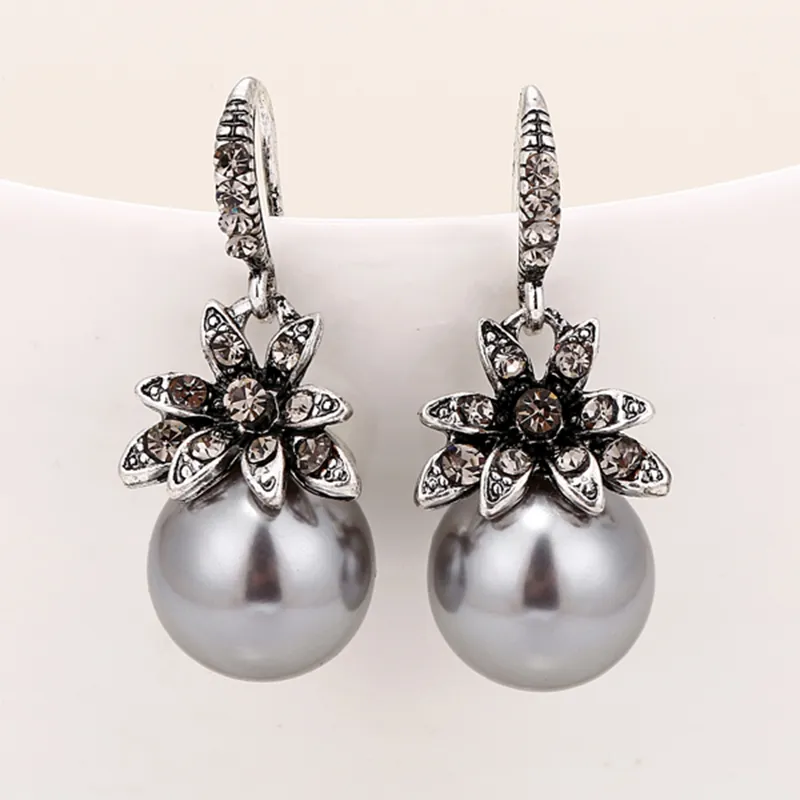 Classic Silver Pearl Earrings