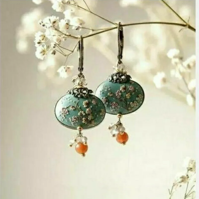 Retro Floral Earrings
