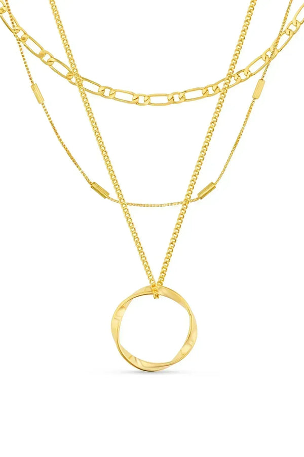 Circa - Gold Open Circle Necklace