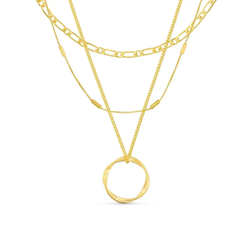Circa - Gold Open Circle Necklace