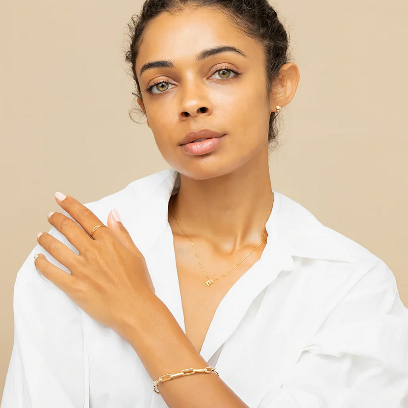 LoveNote - Personalized Gold Initial Necklace