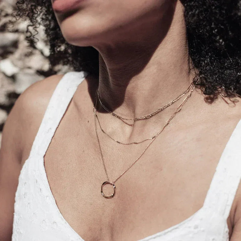 Circa - Gold Open Circle Necklace
