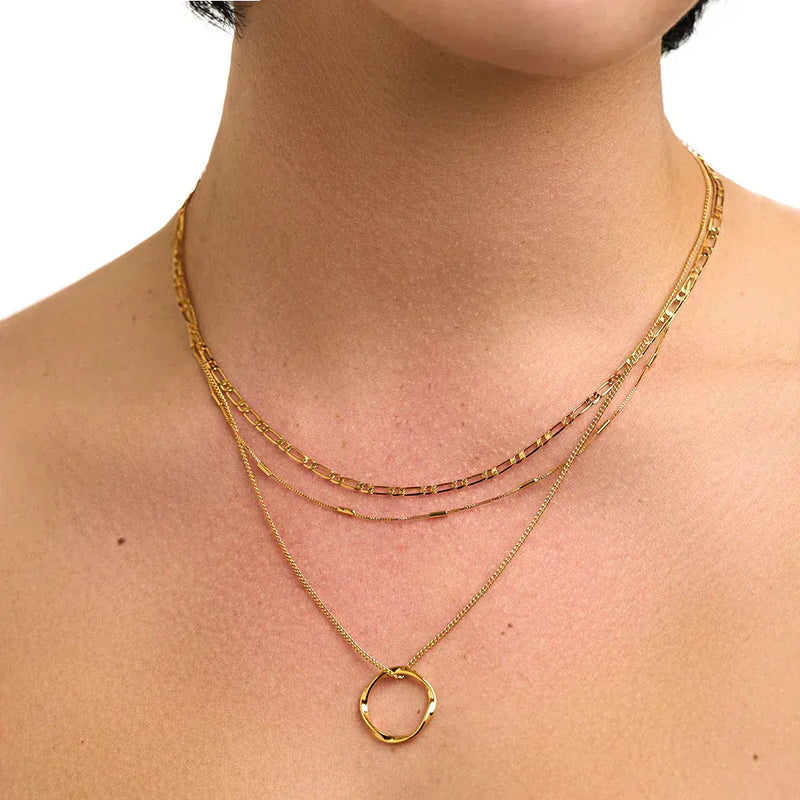 Circa - Gold Open Circle Necklace