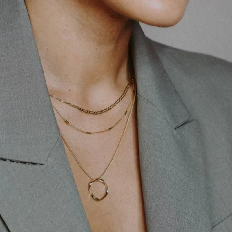 Circa - Gold Open Circle Necklace