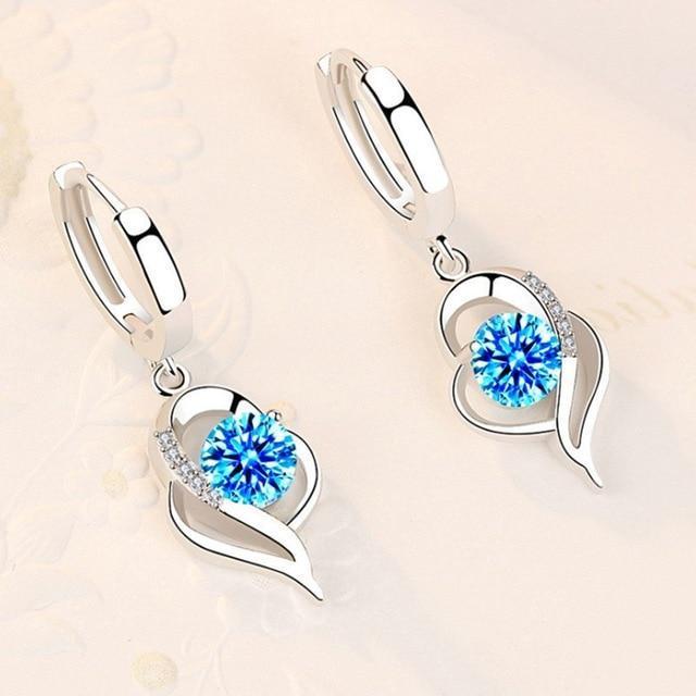 Radiant Silver Zirconia Earrings - Gleam Collection
